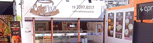 Fachada da loja Cake Now Cambuí